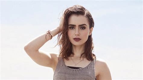 lily collins nude|Lily Collins Poses in Nude Swimsuit for Shape Magazine